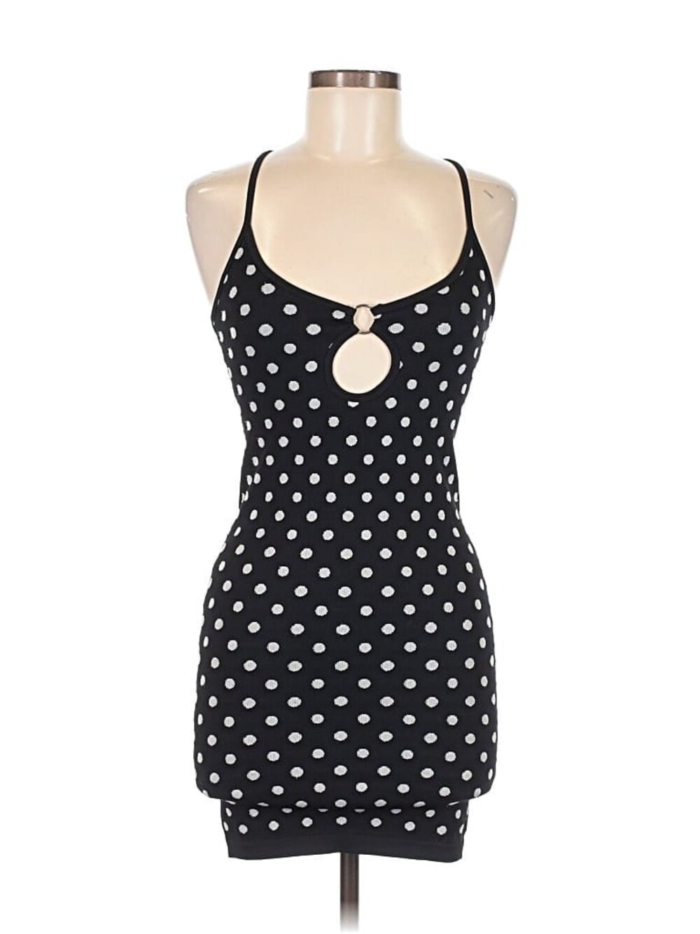 ZARA Polka Dot Keyhold Mini Dress